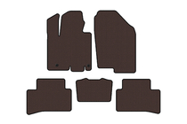 Hyundai Tucson NX4 2021– Gummimattor Carsuit (Brun) foto 1