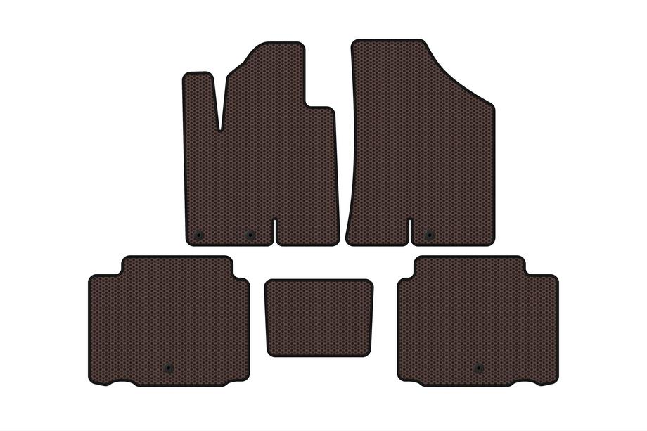 Hyundai IX55 2007–2012 Gummimattor Carsuit (Brun) Image
