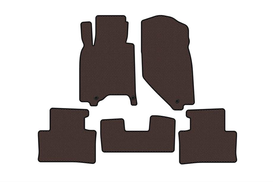 Infiniti G25/G35/37 (V36/CV36) 2006–2015 Carsuit gummimattor (G37 X, SD, brun) Image