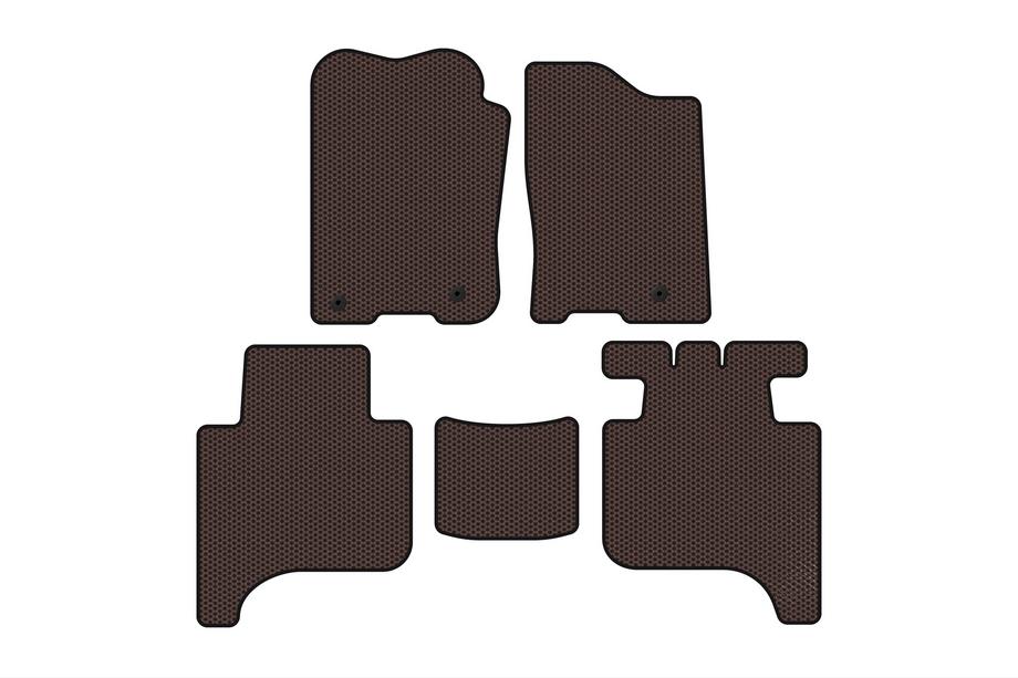 Infiniti QX56 2004–2010 Carsuit gummimattor för kupén (2 rader, 2004-2008, brun) Image