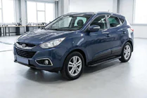 Hyundai IX-35 2010–2015 Sidosteg Bosphorus Black (2 st, aluminium) foto 1