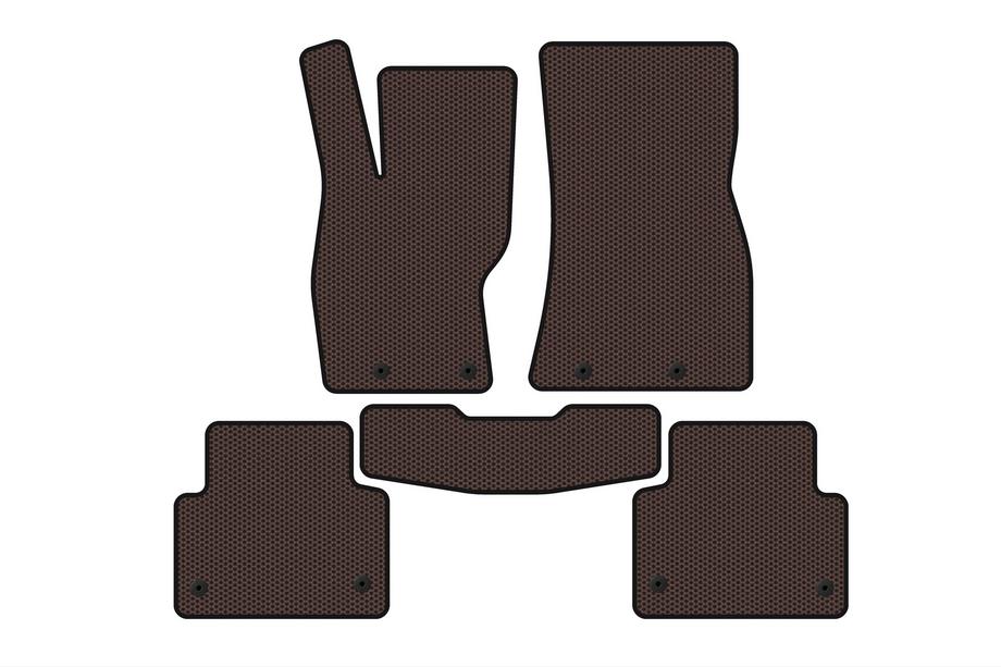 Jaguar XF 2009–2016 Carsuit gummimattor (2011-2016, SD, brun) Image