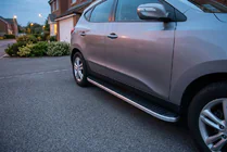 Hyundai IX-35 2010–2015 Sidosteg Tayga Grey (2 st, aluminium) foto 1
