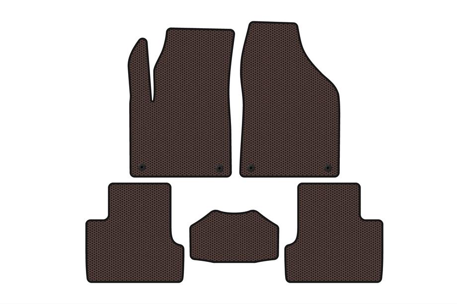 Jeep Cherokee KL 2013– Gummimattor Carsuit (2018+, brun) Image