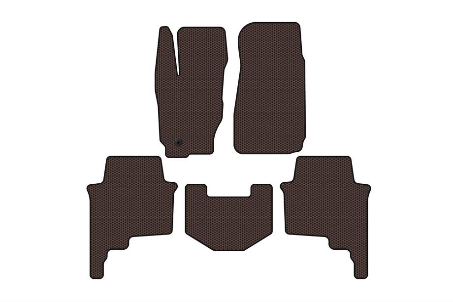 Jeep Commander 2005–2010 Gummimattor Carsuit (Brun) Image