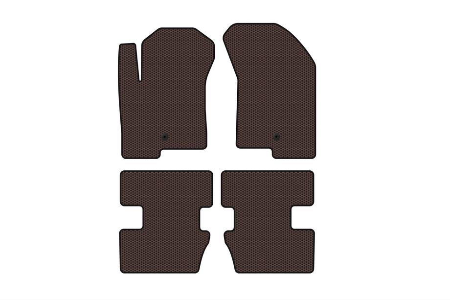 Jeep Compass 2006–2016 Gummimattor Carsuit (2006-2011, Brun) Image