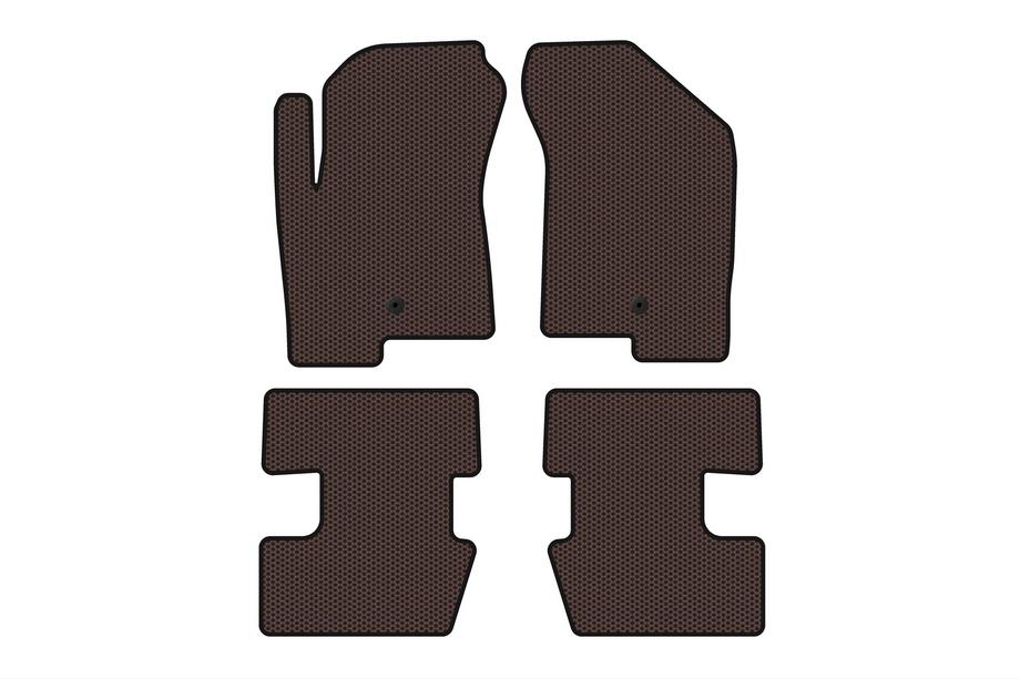 Jeep Compass 2006–2016 Gummimattor för kupén Carsuit (2011-2016, brun) Image
