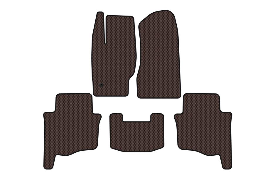 Jeep Grand Cherokee WK 2004–2010 Gummimattor Carsuit (Brun) Image