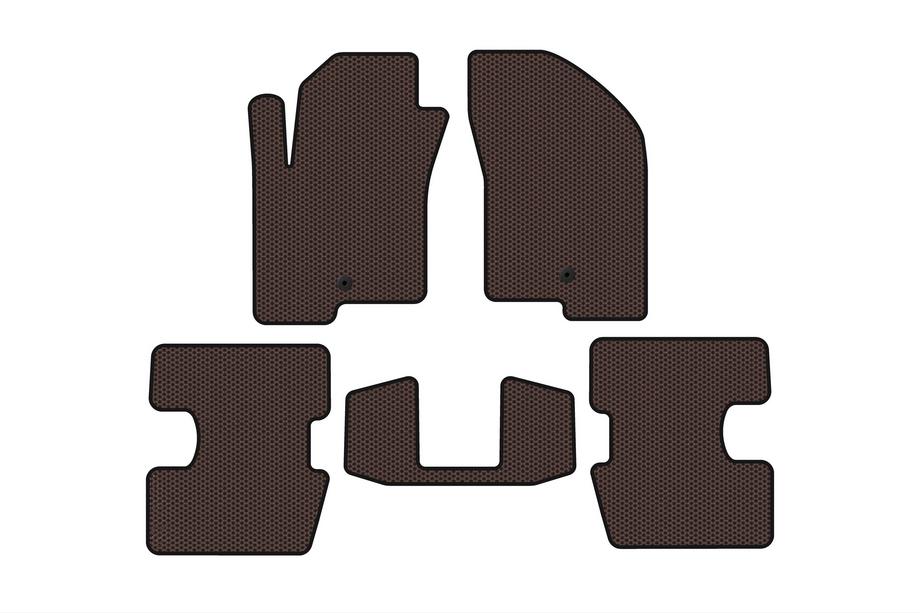 Jeep Patriot 2007–2016 Gummimattor Carsuit (Brun) Image