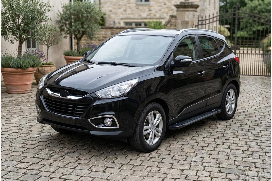 Hyundai IX-35 2010–2015 Sidosteg RedLine Black (2 st, aluminium) Image