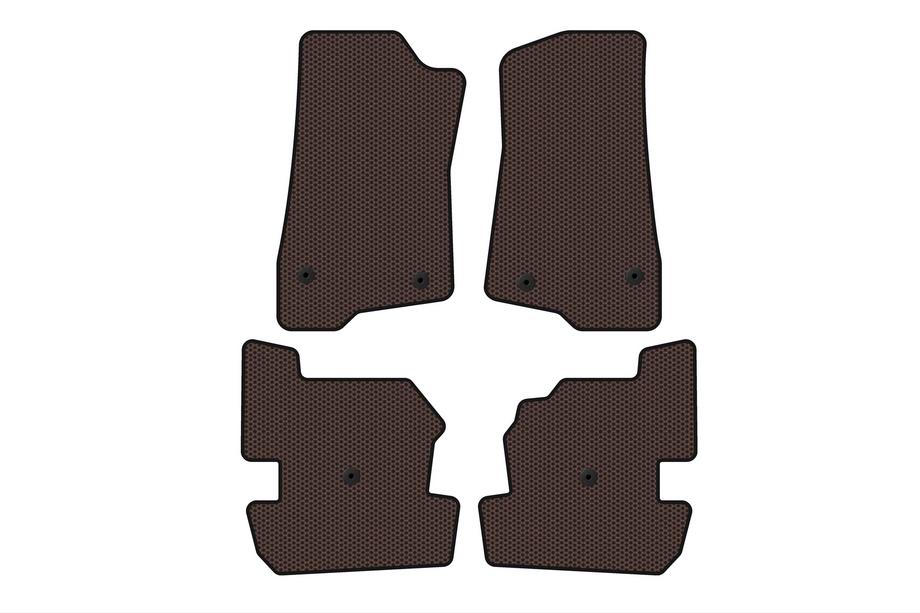 Jeep Wrangler 2018– Gummimattor Carsuit (Brun) Image