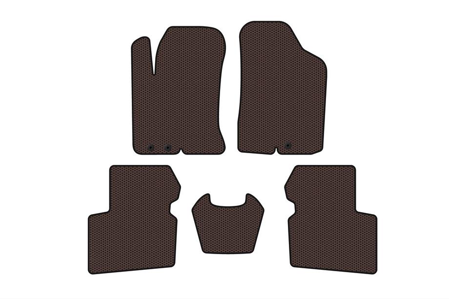 Kia Cerato 2 2010–2013 Gummimattor Carsuit (SD, brun) Image