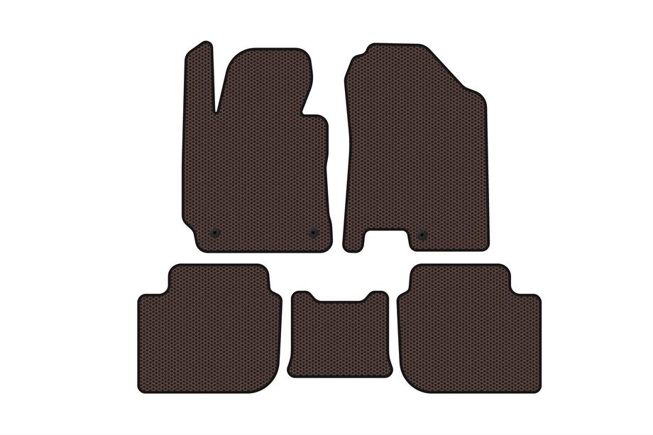 Kia Cerato 3 2013–2018 Gummimattor Carsuit (SD, brun) Image