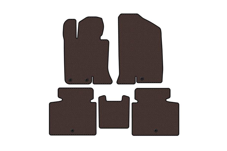 Kia Optima 2010–2016 Gummimattor Carsuit V-2 (SD, brun) Image