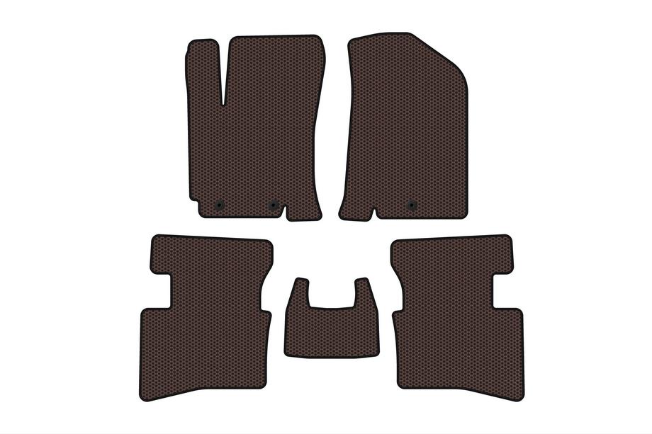 Kia Rio 2012–2017 Gummimattor Carsuit V2 (Brun) Image