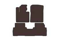 Kia Sorento III UM 2014–2020 Gummimattor Carsuit (7-sits, brun) foto 1