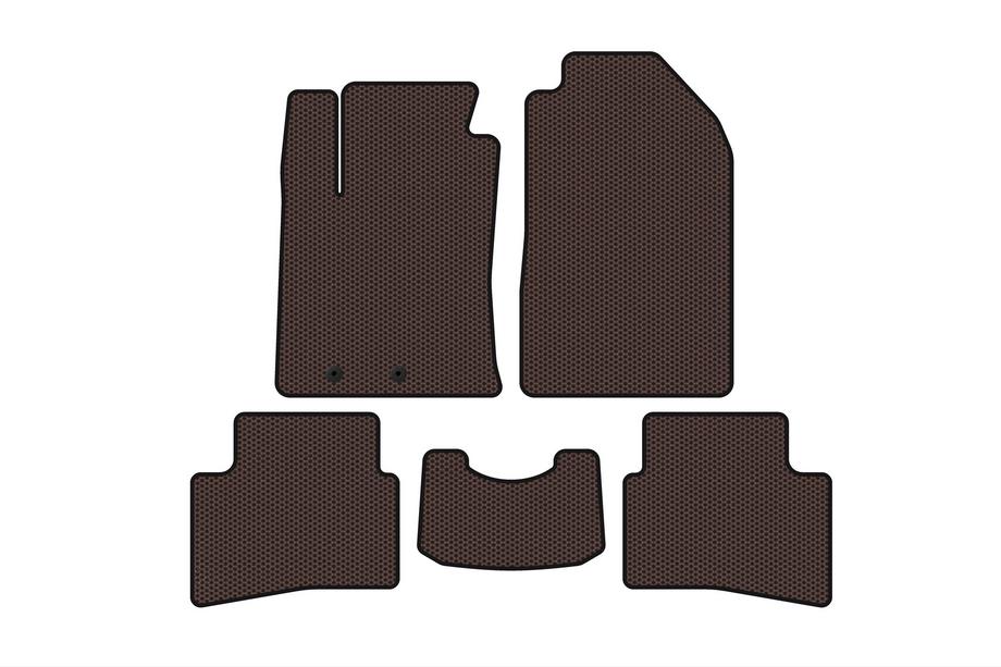 Kia Stonic 2017– Gummimattor Carsuit (2017-2019, brun) Image