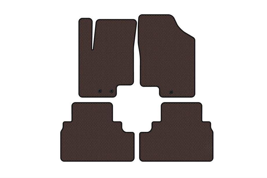 Kia Venga 2010–2019 Gummimattor Carsuit (Brun) Image