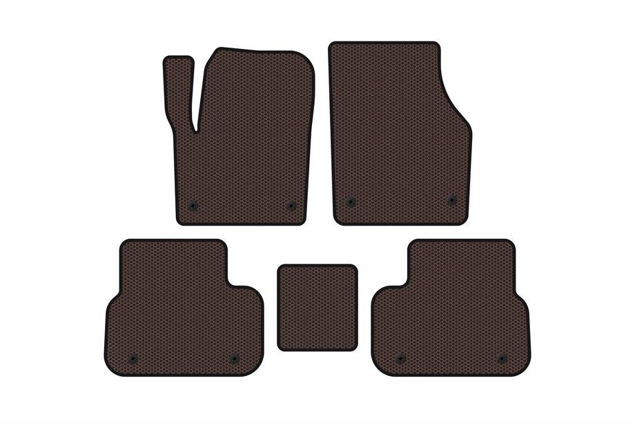 Land Rover Discovery Sport 2014– Gummimattor Carsuit (2014-2019, 2 rader, brun) Image