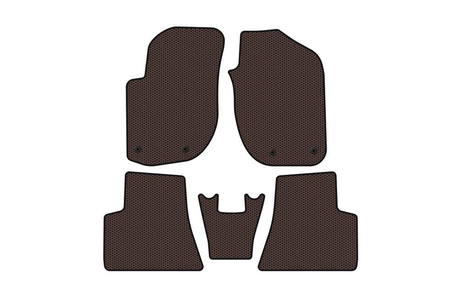 Land Rover Freelander I 1997–2006 Gummimattor Carsuit (Brun) Image