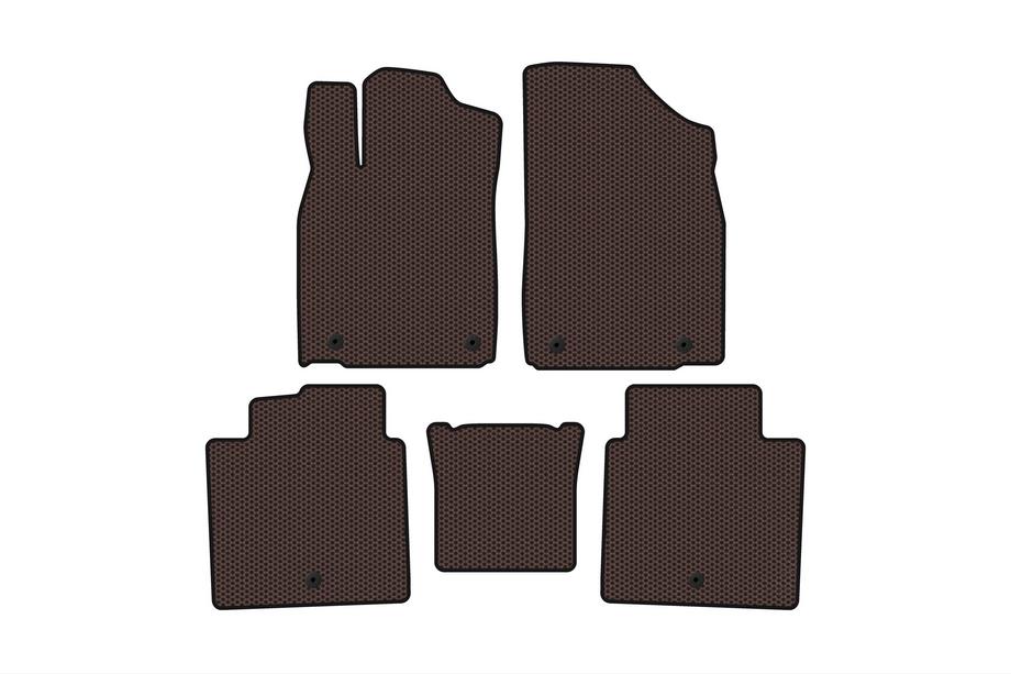 Lexus ES 2012–2018 Gummimattor Carsuit (2012-2015, SD, brun) Foto 1