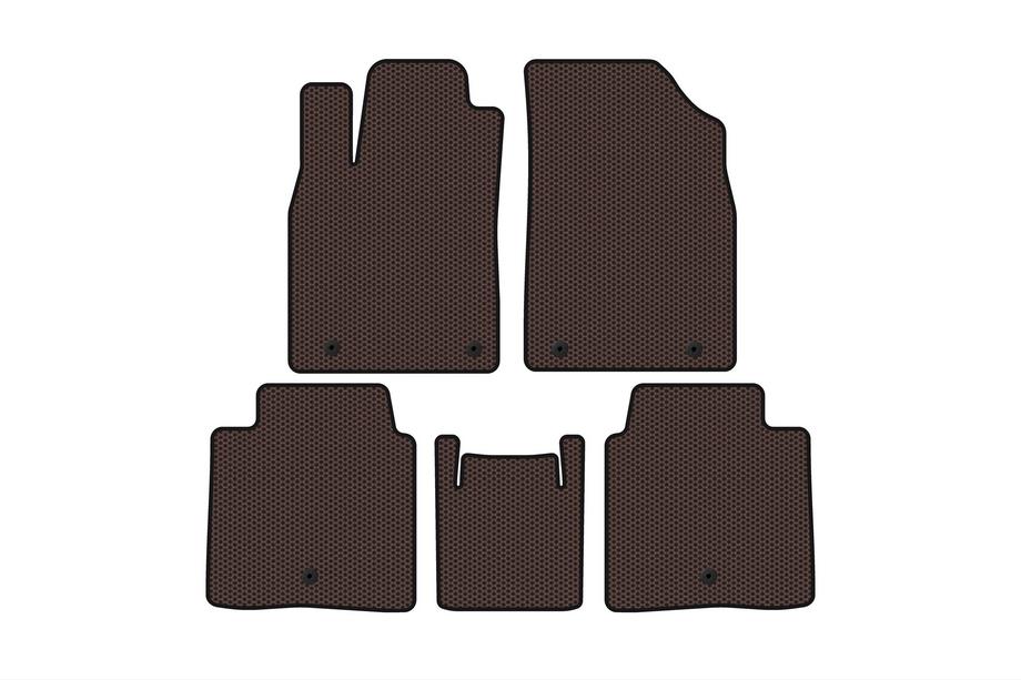 Lexus ES 2012–2018 Gummimattor Carsuit (SD, Hybrid, brun) Image