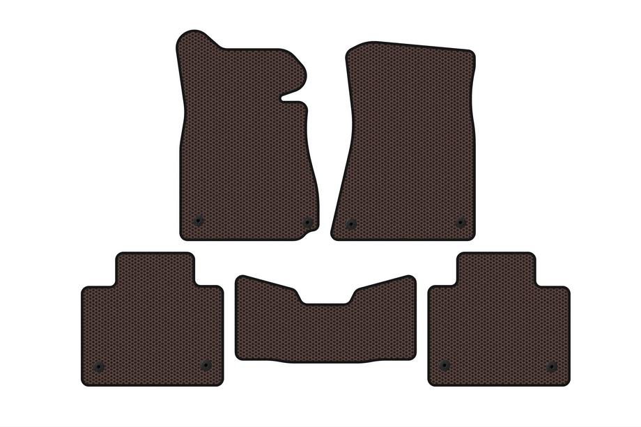 Lexus GS 2011–2020 Gummimattor Carsuit (2011-2015, SD, 2WD, bruna) Foto 1