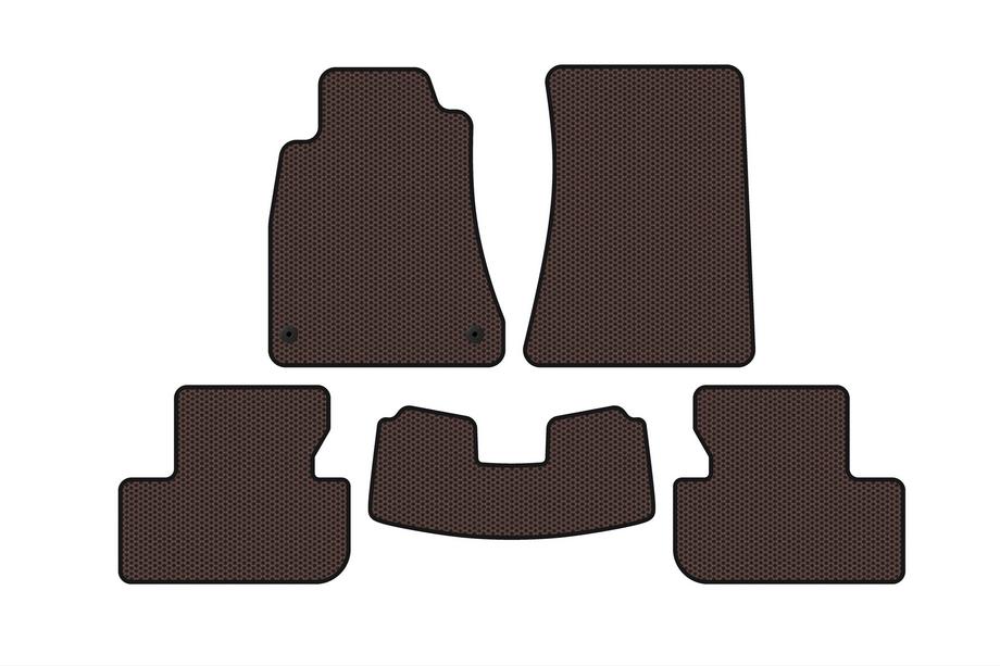 Lexus IS 2005–2013 Gummimattor Carsuit (SD, 2WD, brun) Image