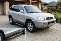 Hyundai Santa Fe 1 2000–2006 Sidosteg RedLine V1 (2 st, aluminium) foto 1