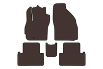 Mazda 5 2005–2009 Carsuit gummimattor till kupén (2 rader, 7-sits, brun) foto 1