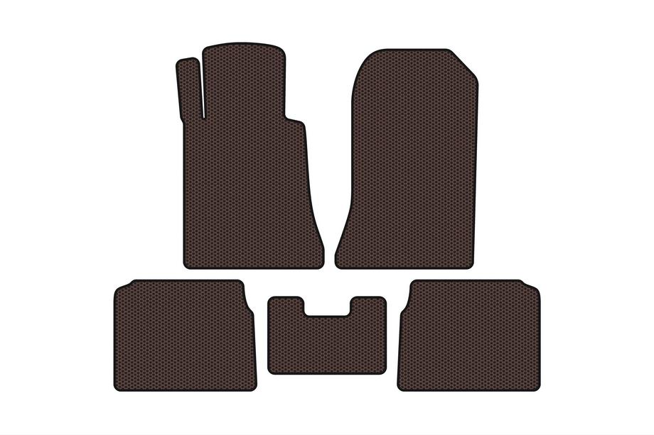 Mercedes E-class W124 1984–1997 Gummimattor Carsuit (SD, brun) Image