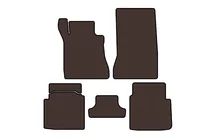 Mercedes S-class W126 1979–1991 Gummimattor Carsuit (SD, kort hjulbas, brun) foto 1