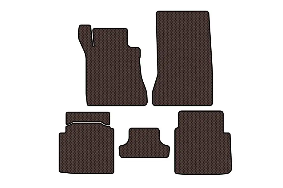 Mercedes S-class W126 1979–1991 Gummimattor Carsuit (SD, kort hjulbas, brun) Image