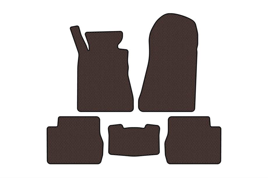 Mercedes W201 (190) 1982–1993 Gummimattor Carsuit (SD, brun) Image