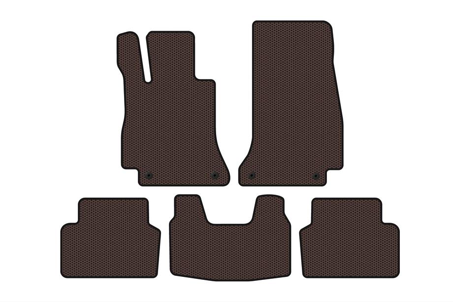 Mercedes E-klass W213 2016–2023 Gummimattor Carsuit (SD, brun) Image