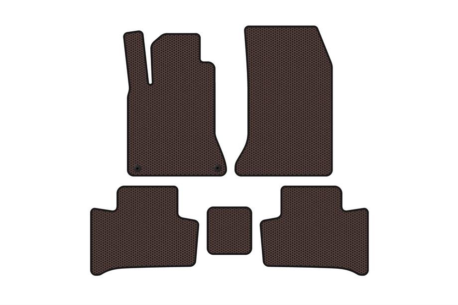 Mercedes B-class W246 2011–2018 Gummimattor Carsuit (2015-2018, Brun) Image