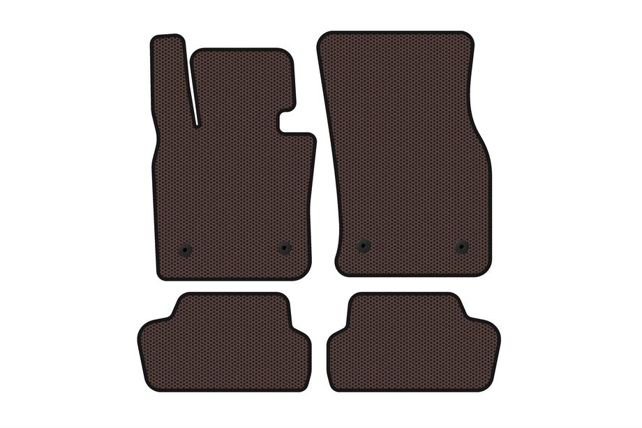 Mini Cooper F55/56/57 2014–2023 Gummimattor Carsuit (för F56, brun) Image