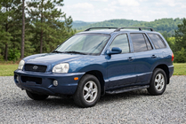 Hyundai Santa Fe 1 2000–2006 Sidosteg RedLine Black (2 st, aluminium) foto 1