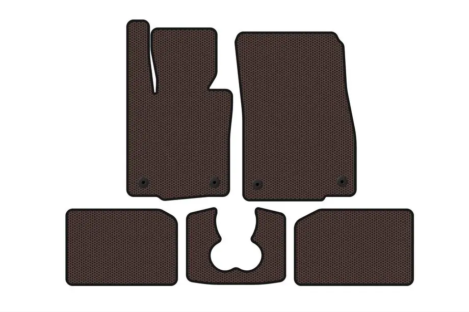 Mini Cooper F55/56/57 2014–2023 Gummimattor Carsuit (för S F55, 5-dörrars, bruna) Image