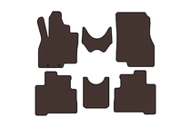 Mitsubishi Grandis 2003–2011 Carsuit gummimattor till kupén (2 rader, brun) foto 1
