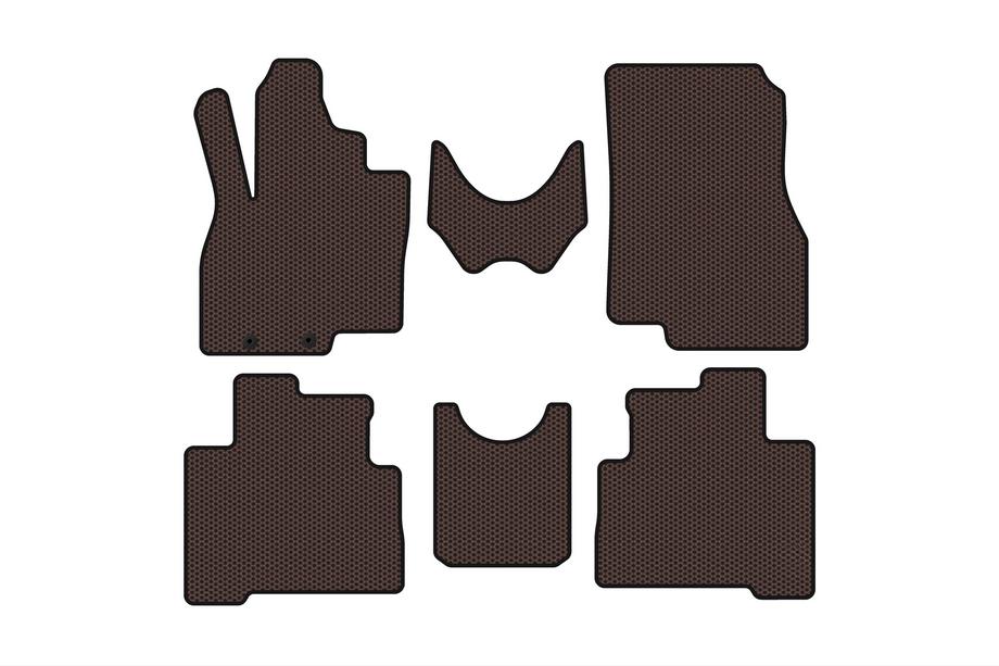 Mitsubishi Grandis 2003–2011 Carsuit gummimattor till kupén (2 rader, brun) Image