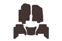 Nissan Pathfinder R51 2005–2014 Gummimattor Carsuit V2 (2 rader, Brun, 2010-2014) foto 1