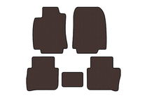 Nissan Tiida 2011–2014 Gummimattor Carsuit (HB, brun) foto 1