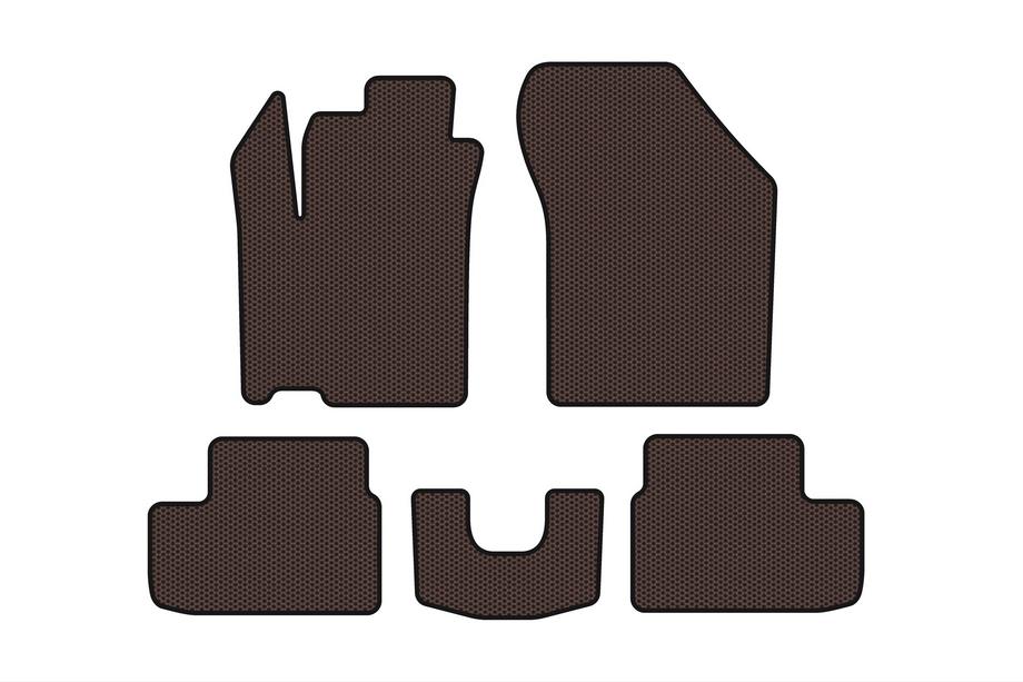 Opel Agila 2007–2015 Gummimattor Carsuit (HB, brun) Image