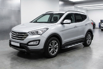 Hyundai Santa Fe 3 2012–2018 Sidosteg Sunrise (2 st, aluminium) foto 1
