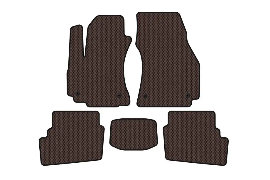 Opel Zafira A 1998–2005 Gummimattor Carsuit (2 rader, 2003-2005, 7-sits, brun) Foto 1