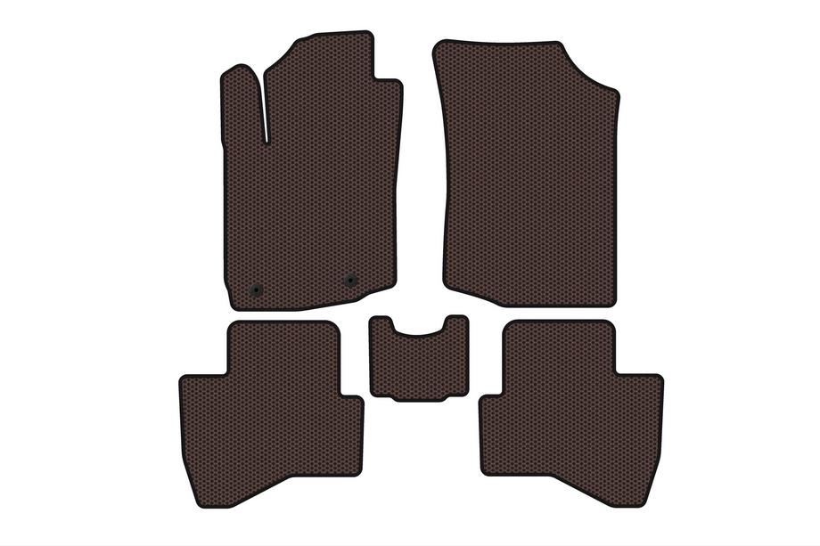 Peugeot 108 2014–2021 Gummimattor Carsuit (HB, brun) Image
