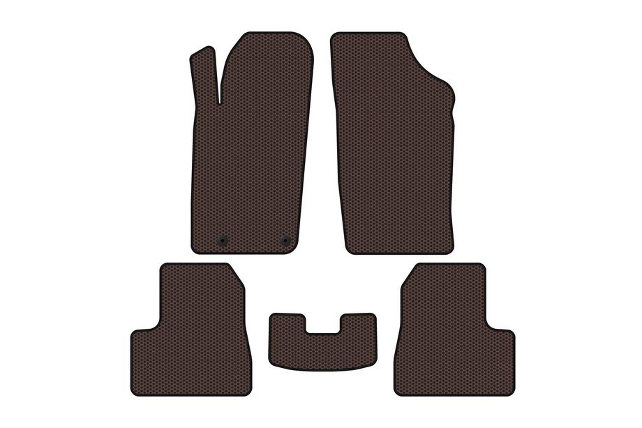 Peugeot 206 1998–2024 Gummimattor Carsuit (2009-2013, Brun) Foto 1