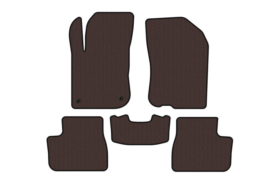 Peugeot 208 2012–2019 Gummimattor Carsuit (Brun) Image