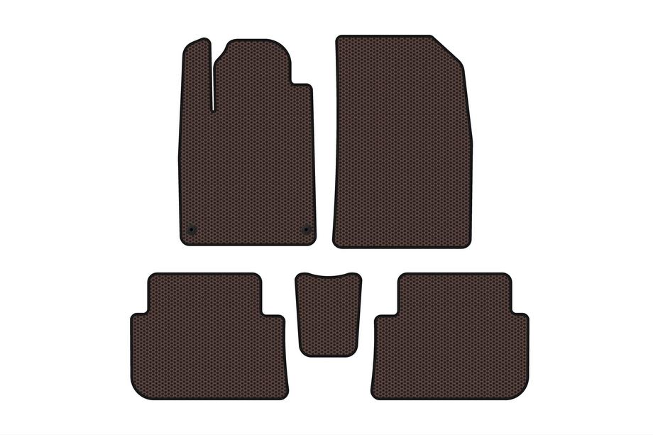 Peugeot 407 2004–2011 Gummimattor Carsuit (SD, brun) Image